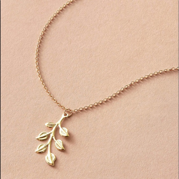 Lulus Jewelry - Gold Olive Branch Necklace
